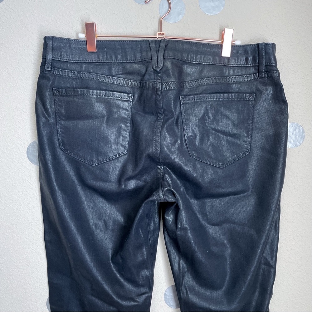 Divine Rights of Denim Skinny Ankle Crop Coated Denim Jeans - Picture 5 of 8